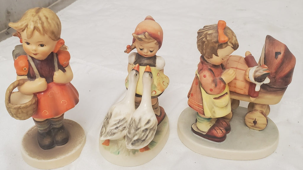 Lot of 12 Vintage Hummel Hand-Painted Ceramic Child Figurines