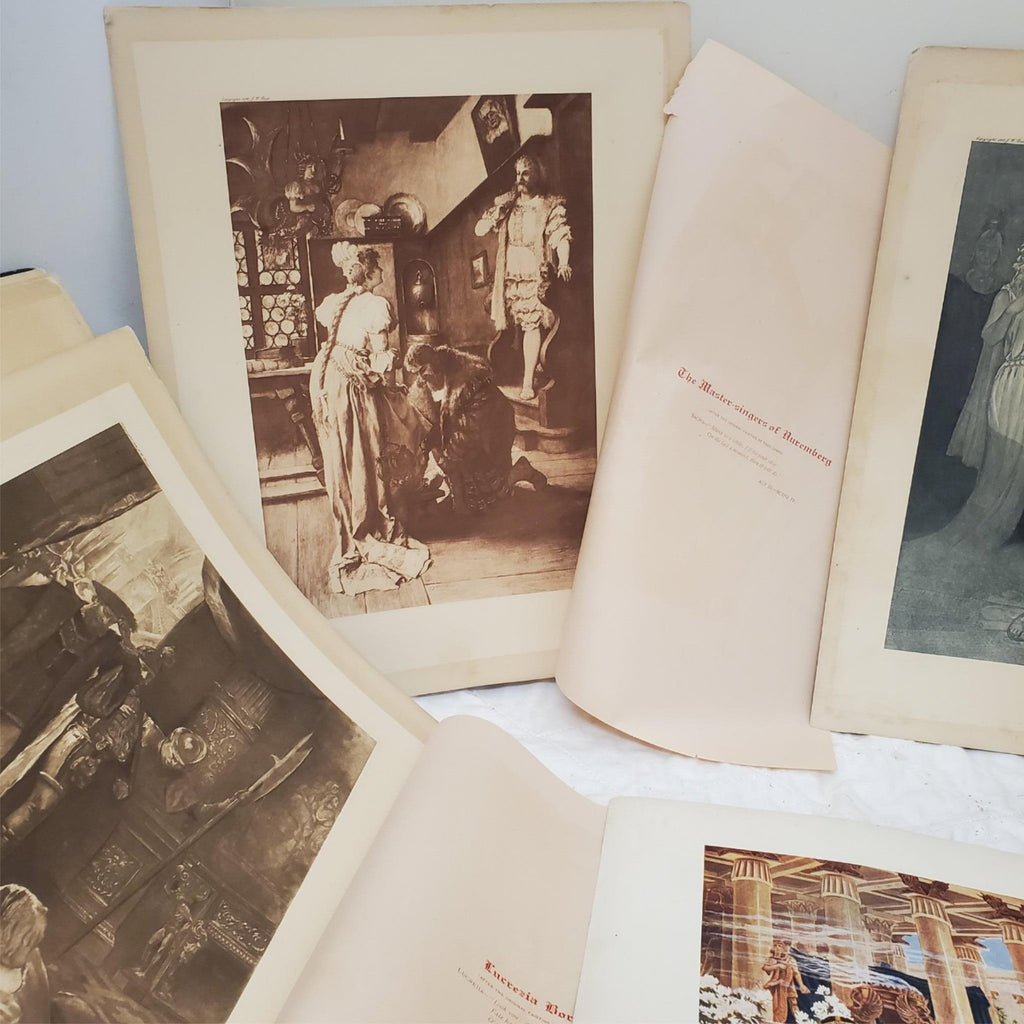 Lot of Antique Vintage Photogravure  Steeple Davis Misc Artist Prints