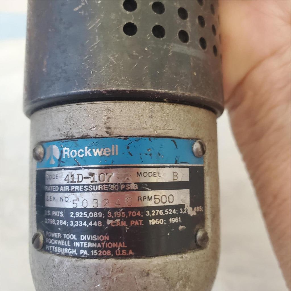 Rockwell 41D107B Pistol Grip Pneumatic Air Drill Air Tool AA-12