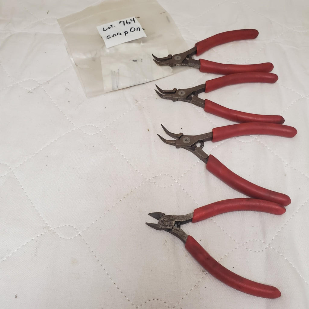 Lot of 4 Snap-On Electronic Pliers Tools Set LOT-764