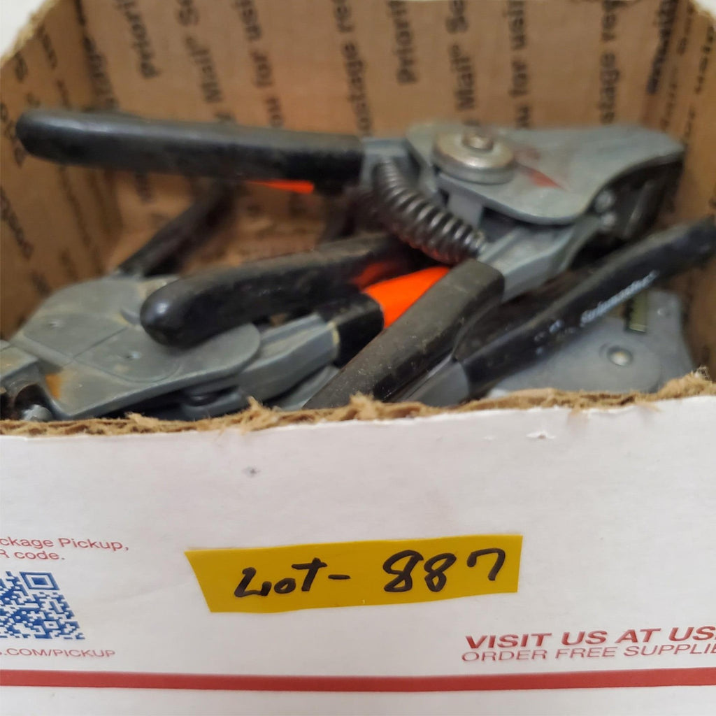 Lot of 4 Ideal Stripmaster Wire Strippers & Grounding Clamp LOT-887