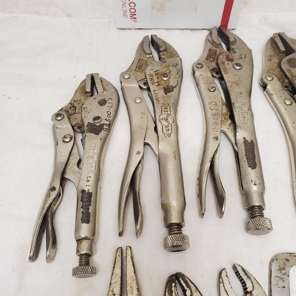 Lot of 8 Vice Grip Locking Pliers Set LOT-836