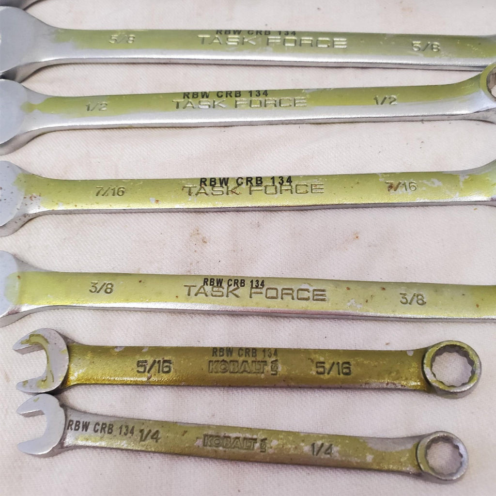 Lot of 8Pcs 12 Point SAE Combination Wrench Set - LOT 470