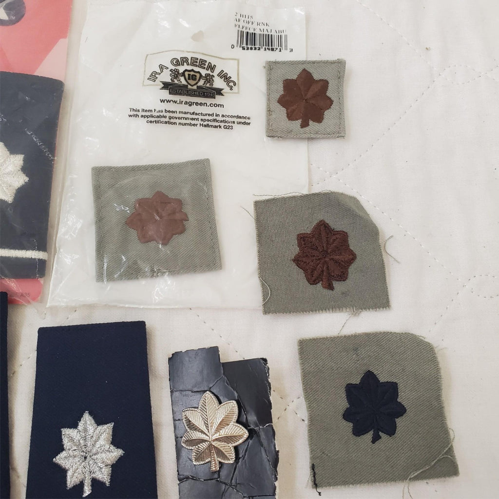 Lot of Assorted Military US AF Lieutenant Colonel Rank Shoulder Epaulet Insignia