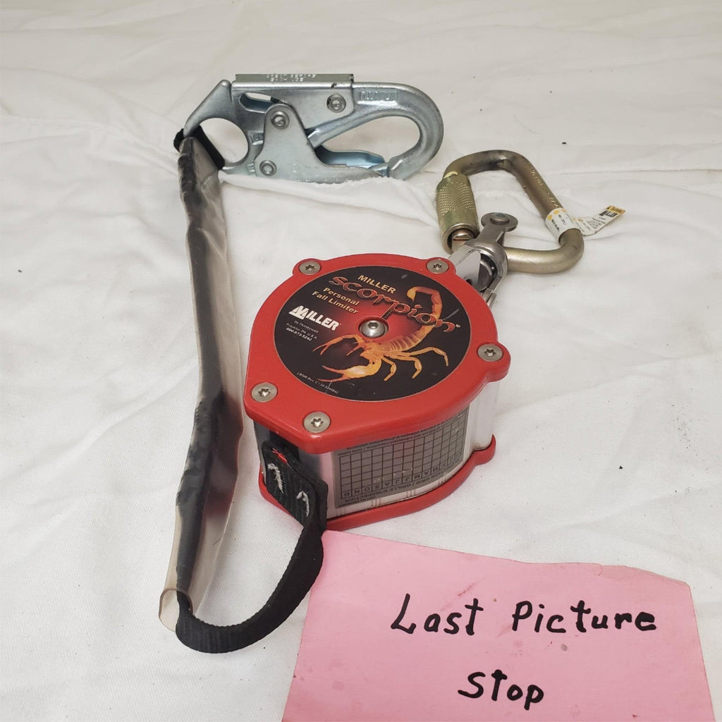 Miller Scorpion PFL-4-Z7 9FT With Steel Twist-Lock Carabiner & Swivel Shackle