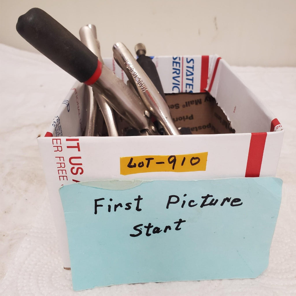 Lot of 4 Assorted Adjustable Locking Pliers Set LOT-910