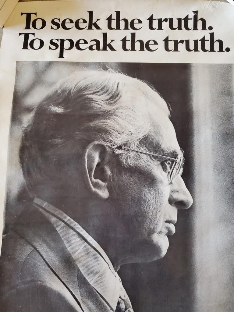 Senator Metzenbaum for US Senate To Seek the Truth To Speak the Truth Art Poster