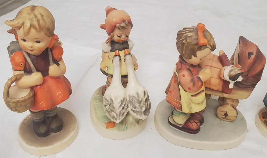 Lot of 12 Vintage Hummel Hand-Painted Ceramic Child Figurines