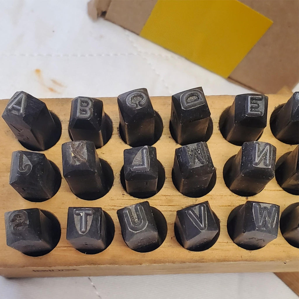 BDX Lab Test Hardened Hammer End 3/16 Letters A-Z Steel Stamps Lot 487