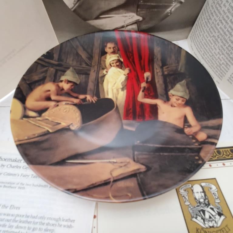 Lot of 8 Bradford Exchange Dornroschen Rumpelstilzche Rapunzel Collector Plate