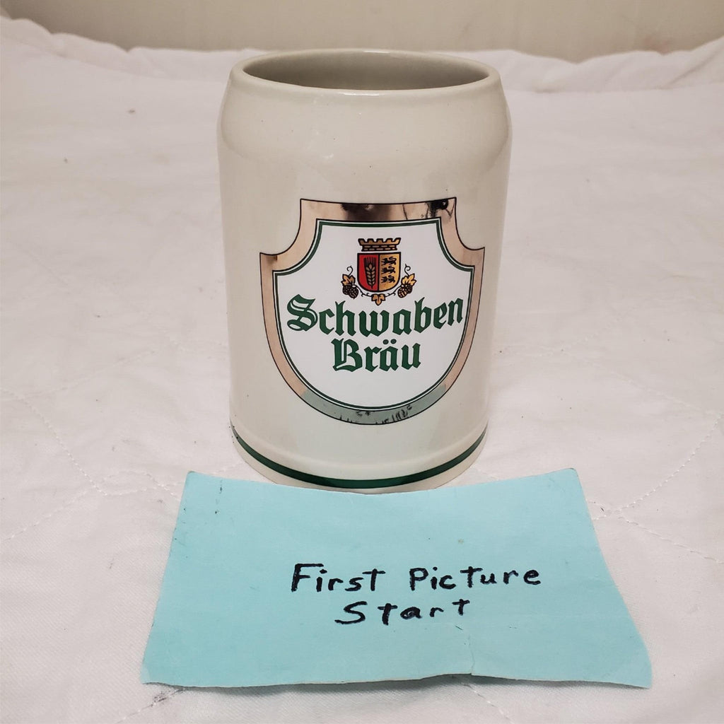 German Schwaben Brau Stoneware Beer Mug Stein 