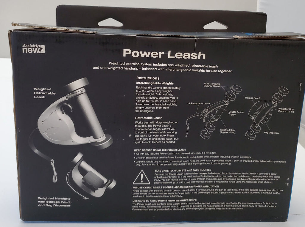 Power Leash Weighted Exercise System, Work Out While Walking Your Dog