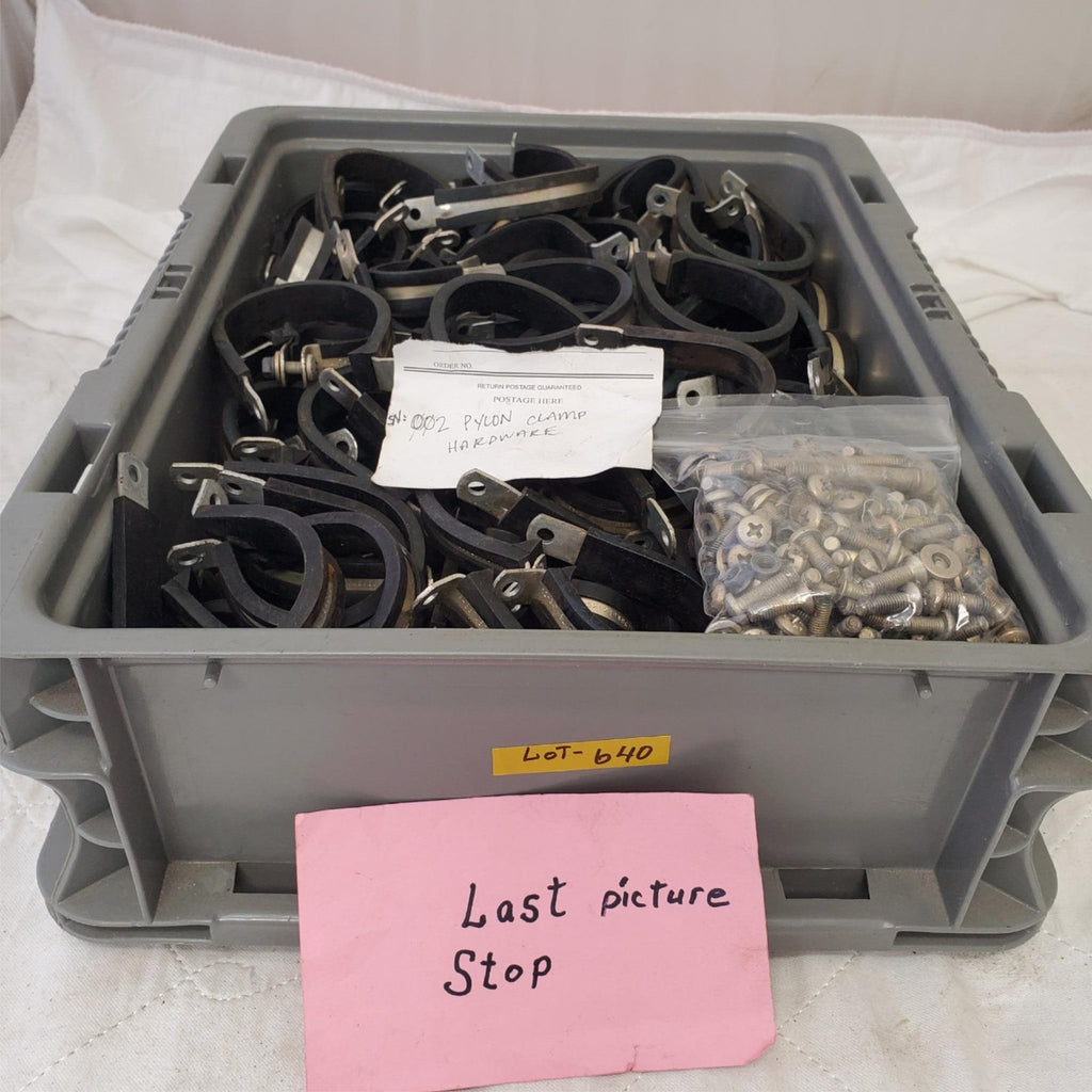 Lot of Assorted Cushion Clamps Black Galvanized Steel LOT 640