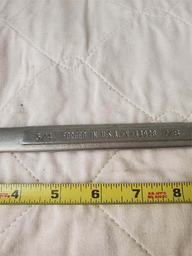 CRAFTSMAN 3/4 - 7/8 V43928 Double-Ended Ring Wrench Tool LOT 298