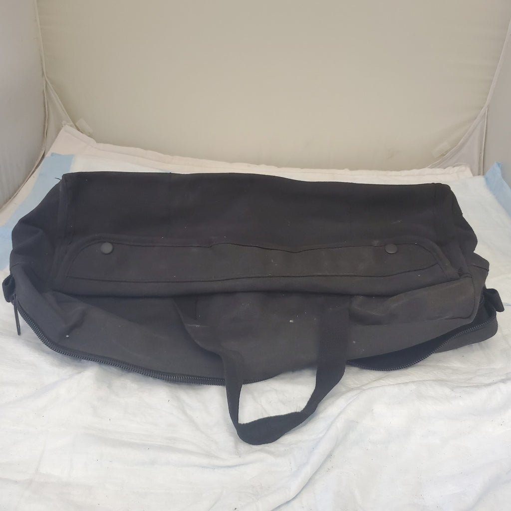 Large Shoulder Strap Pockets Zipper Tool Bag - Black