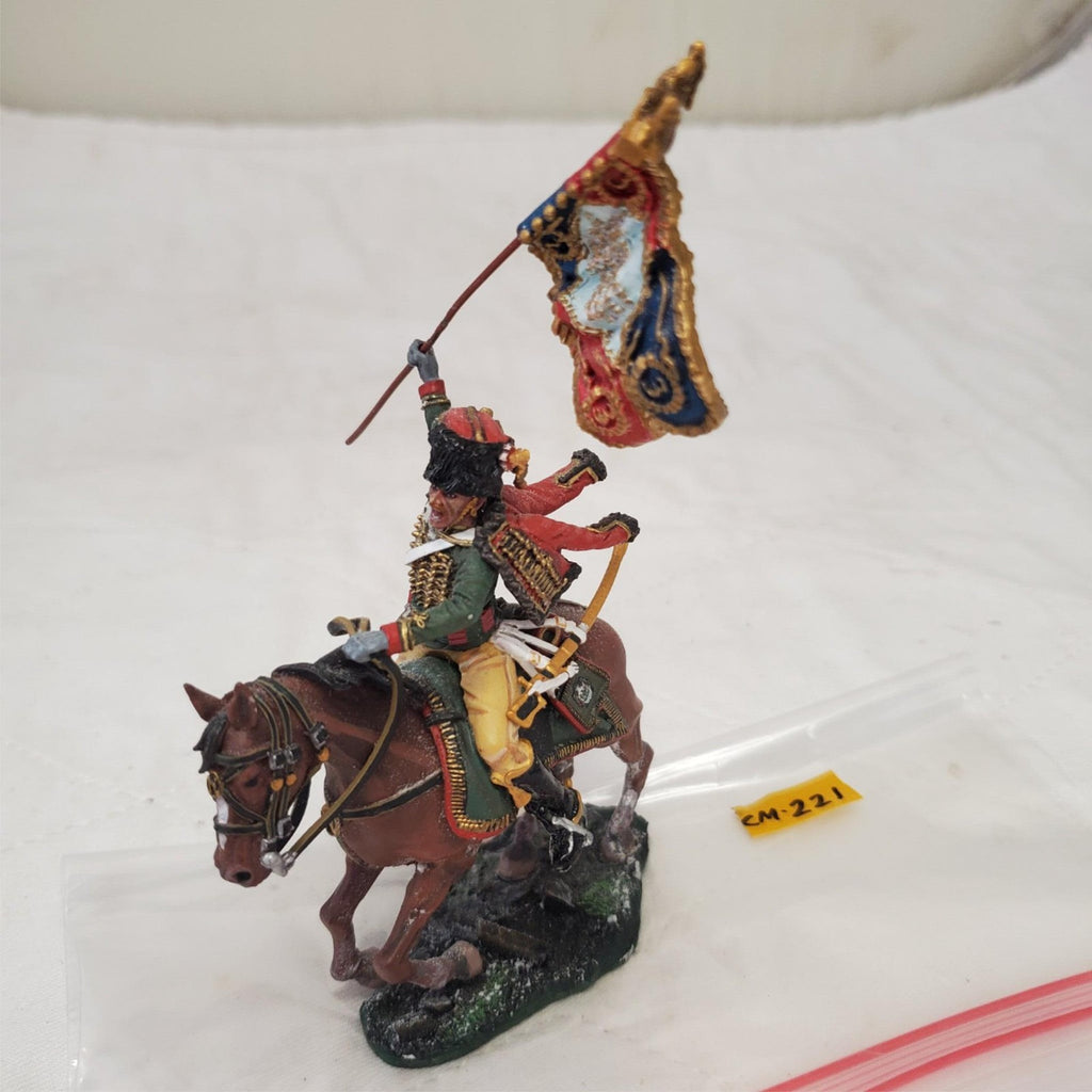 The Collector's Showcase Hand Painted Metal Toy Soldier Chasseur Cheval CM-221