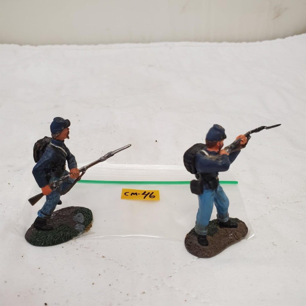 American Civil War Union Infantry Soldiers Aiming Mounted CM-46