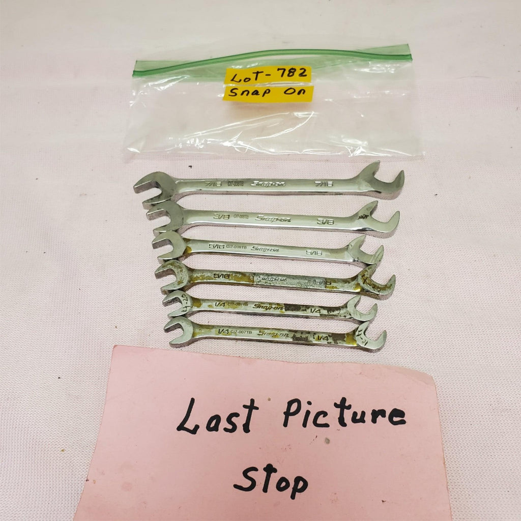 Lot of 6 Snap-on 4-Way Angle Head Open-End Wrench Set LOT- 782
