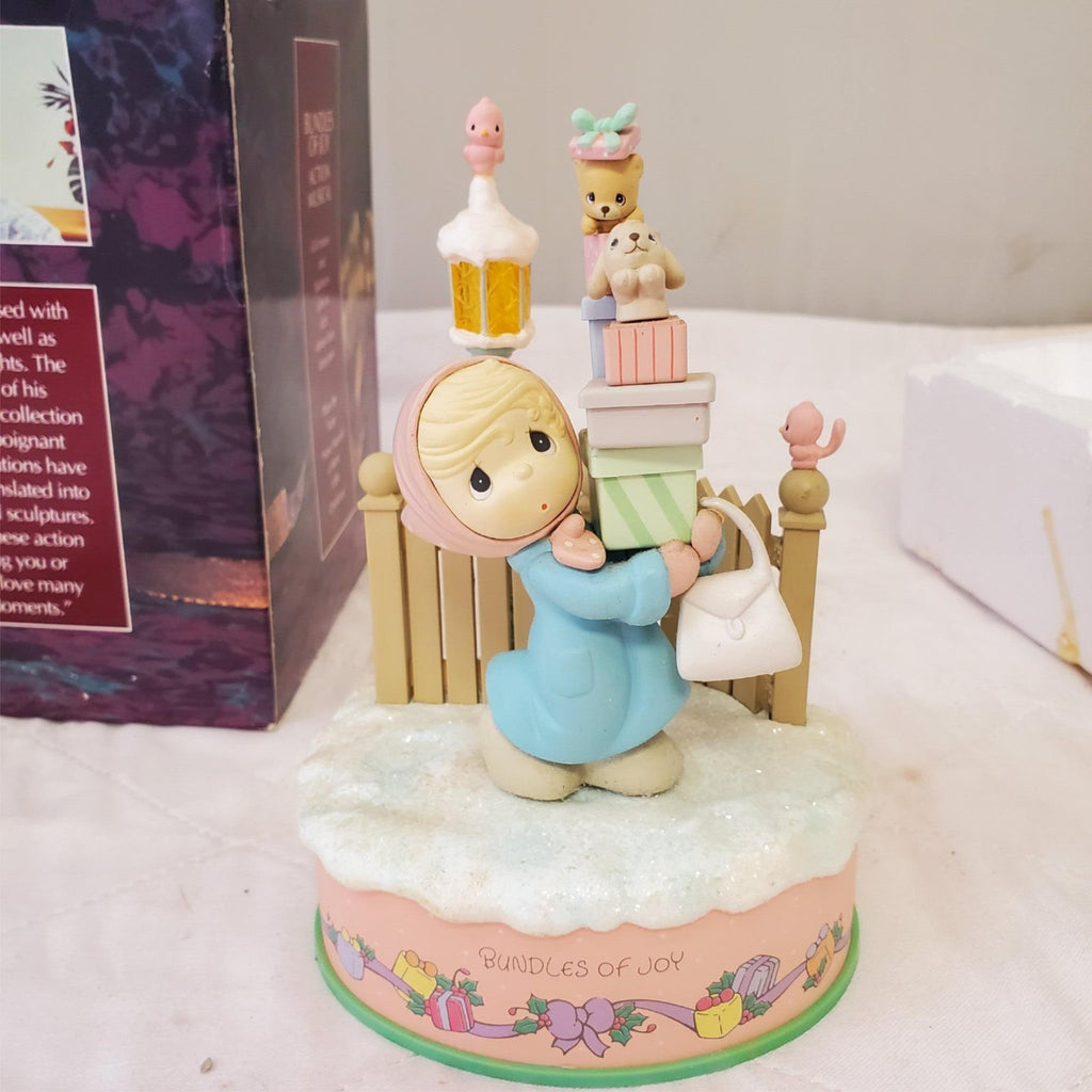 Precious Moments Action Musical ENESCO Bundles of Joy Christmas