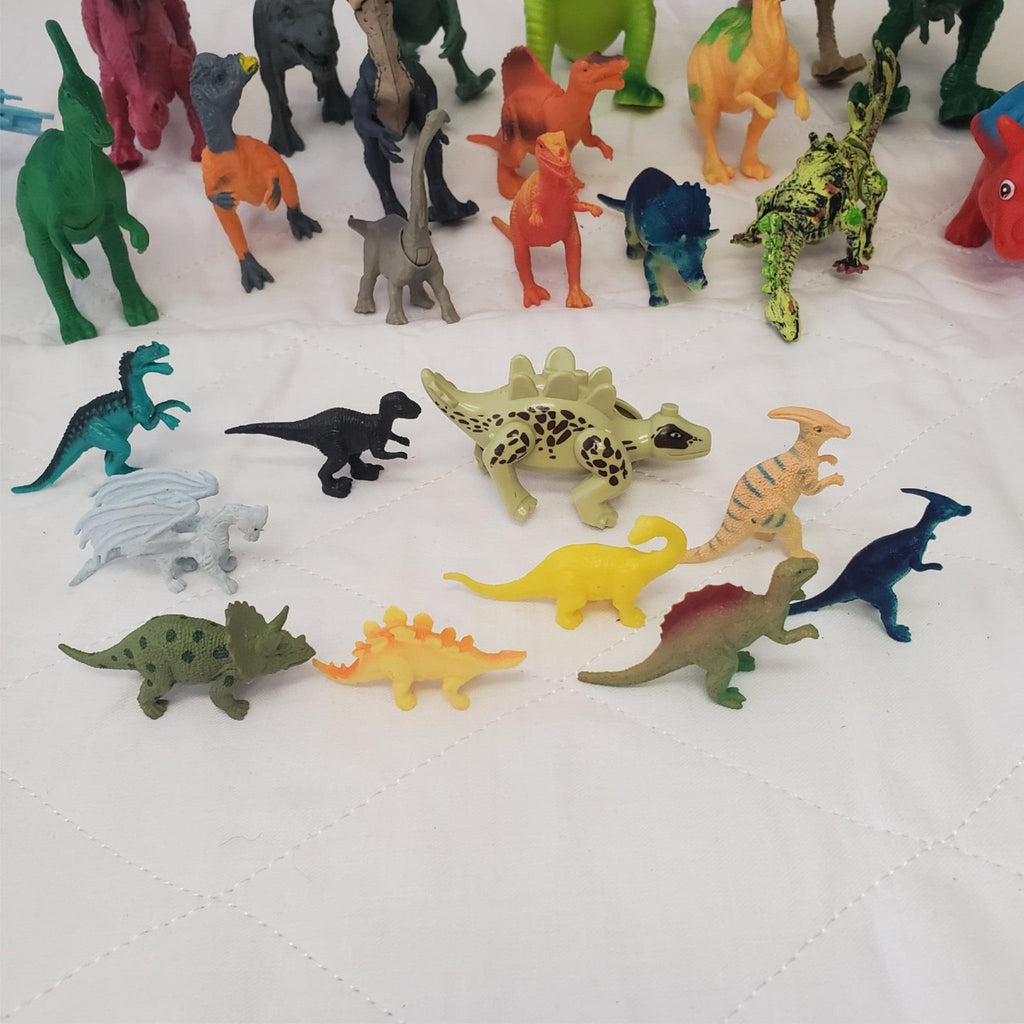 Lot of Assorted Small & Mini Dinosaurs Toys Various Species