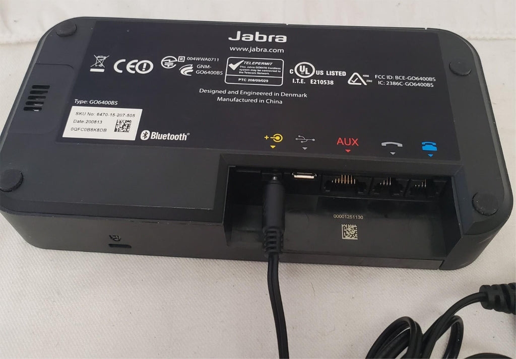 Jabra Go6400BS Wireless Bluetooth Charging Stand with Power Adapter