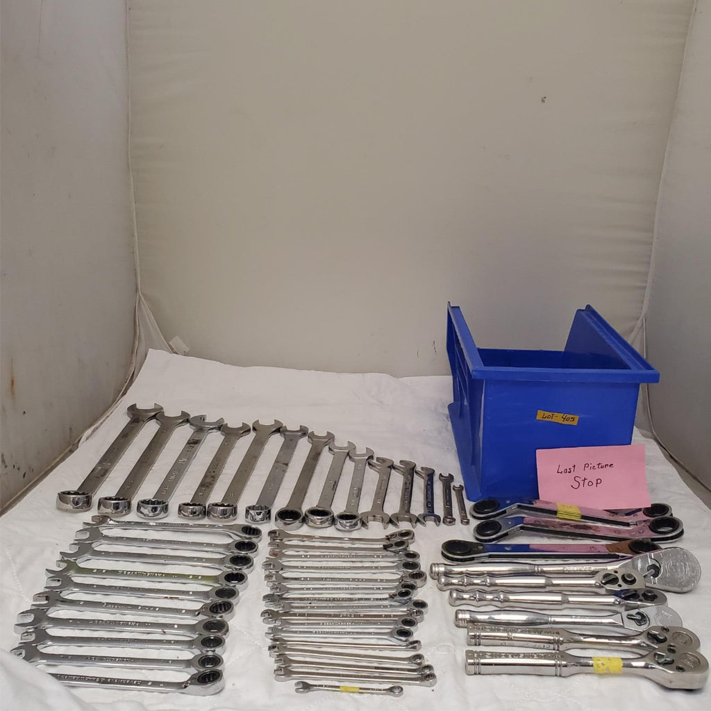 Lot of 49 Assorted Gearwrench Head Spanner, Ratcheting Wrench Set LOT-405