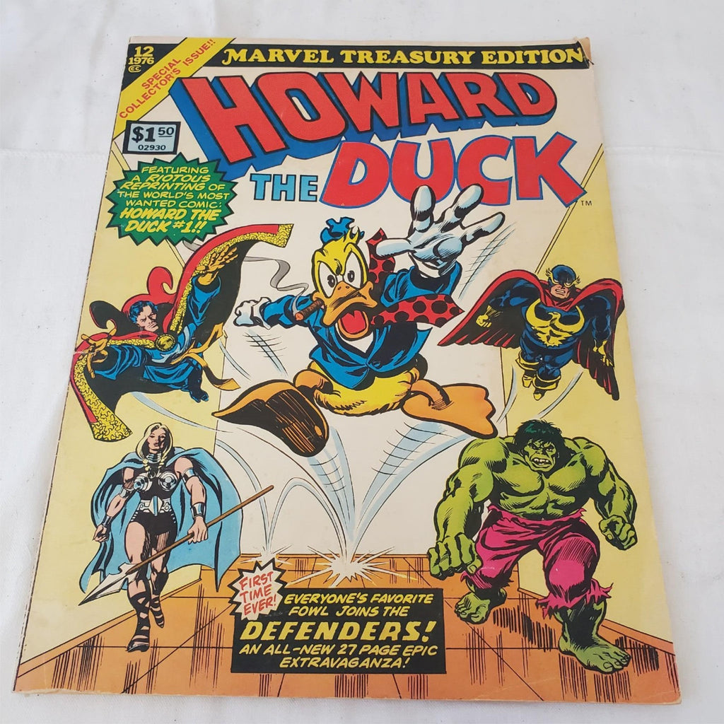 Giant Comic Howard the Duck Joins Defenders Marvel Treasury #12