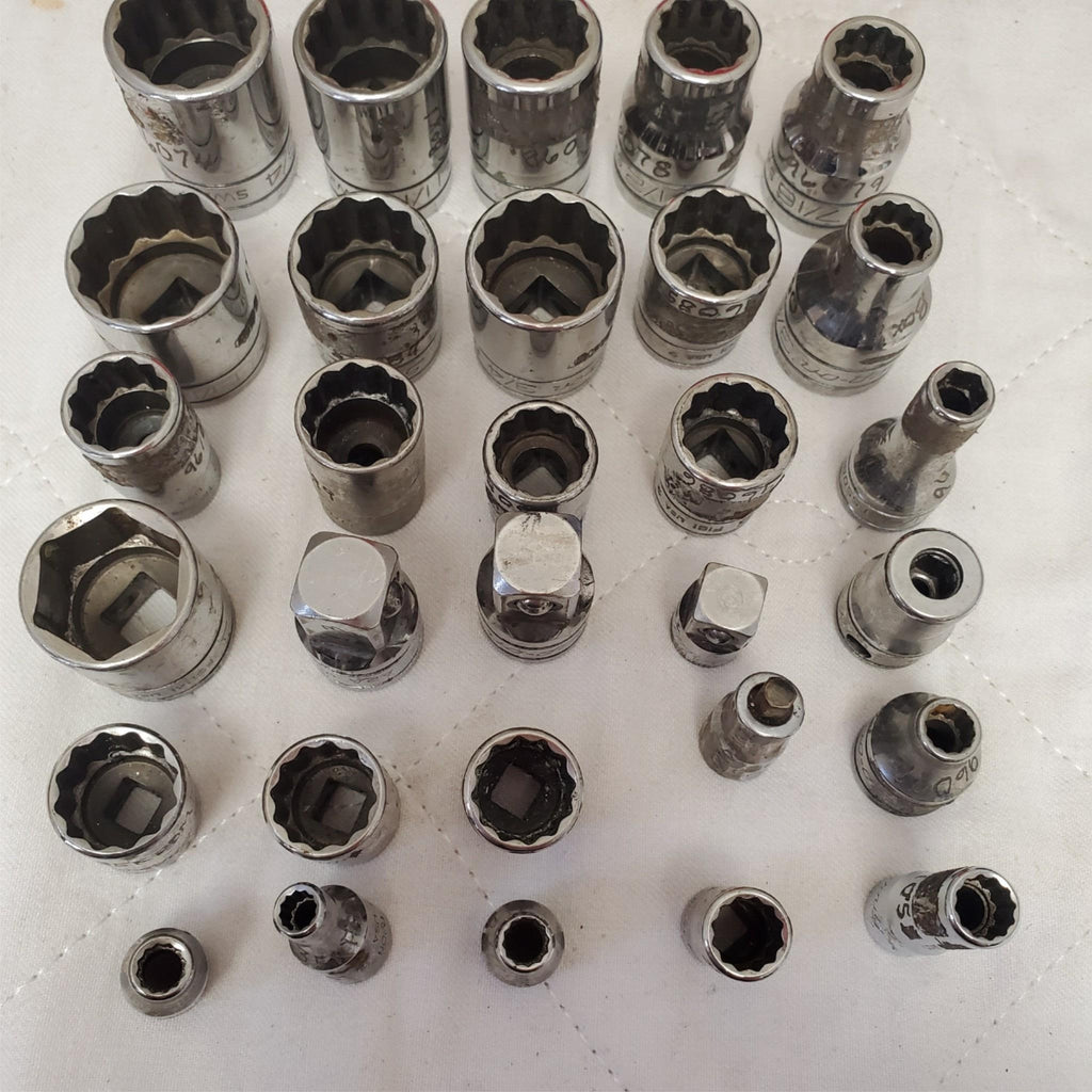 Lot of 30 Assorted Snap-On Socket Wrench Set LOT-542