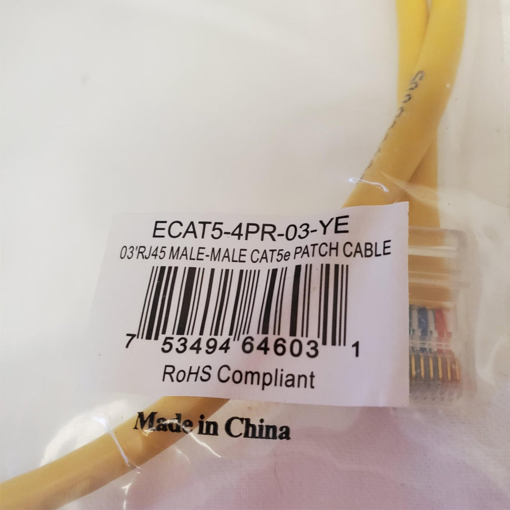 Lot of 26 CAT 5e Patch Cable, 4 Pair UTP - 24 AWG