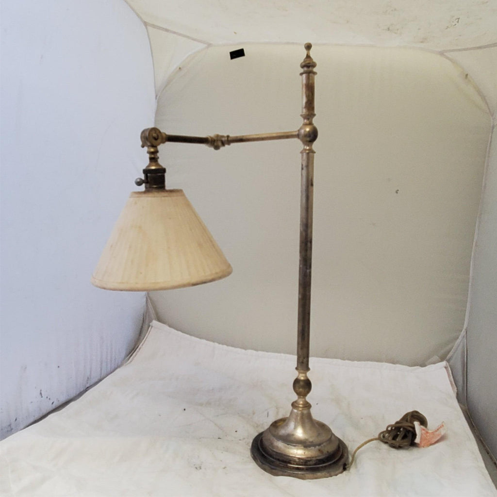 Robert Abby Vintage Brass Adjustable Swing Arm Table Lamp A7