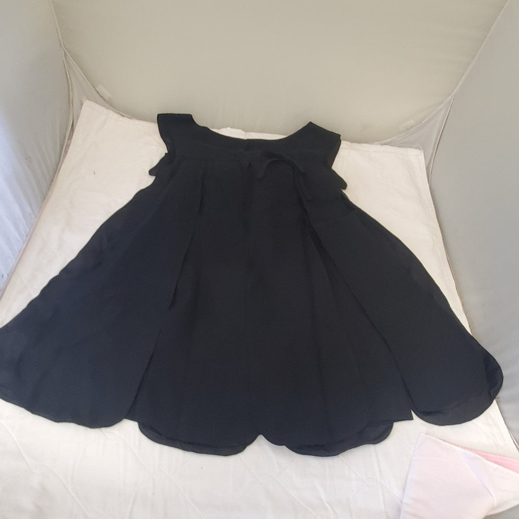 Vintage Women Fashion Sleeveless Black Dress