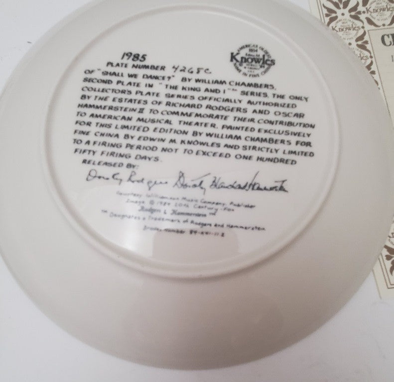 Vintage Lot of 4 Knowles Collector Plate Shall We Dance and A Puzzlement