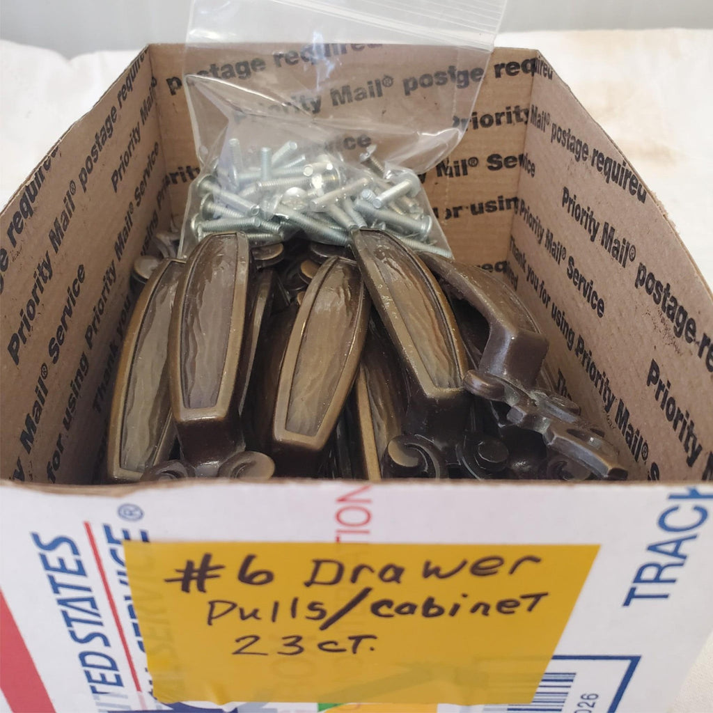 Lot of 23 Vintage Bronze Amerock Carriage Cabinet Drawer Pulls Handle #6