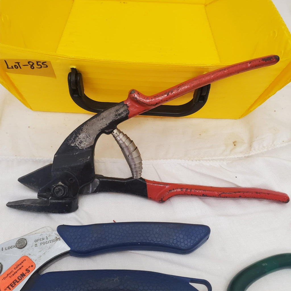Lot of 5 Metal Snips Shears Pruners Tin Cutting Tools LOT-855