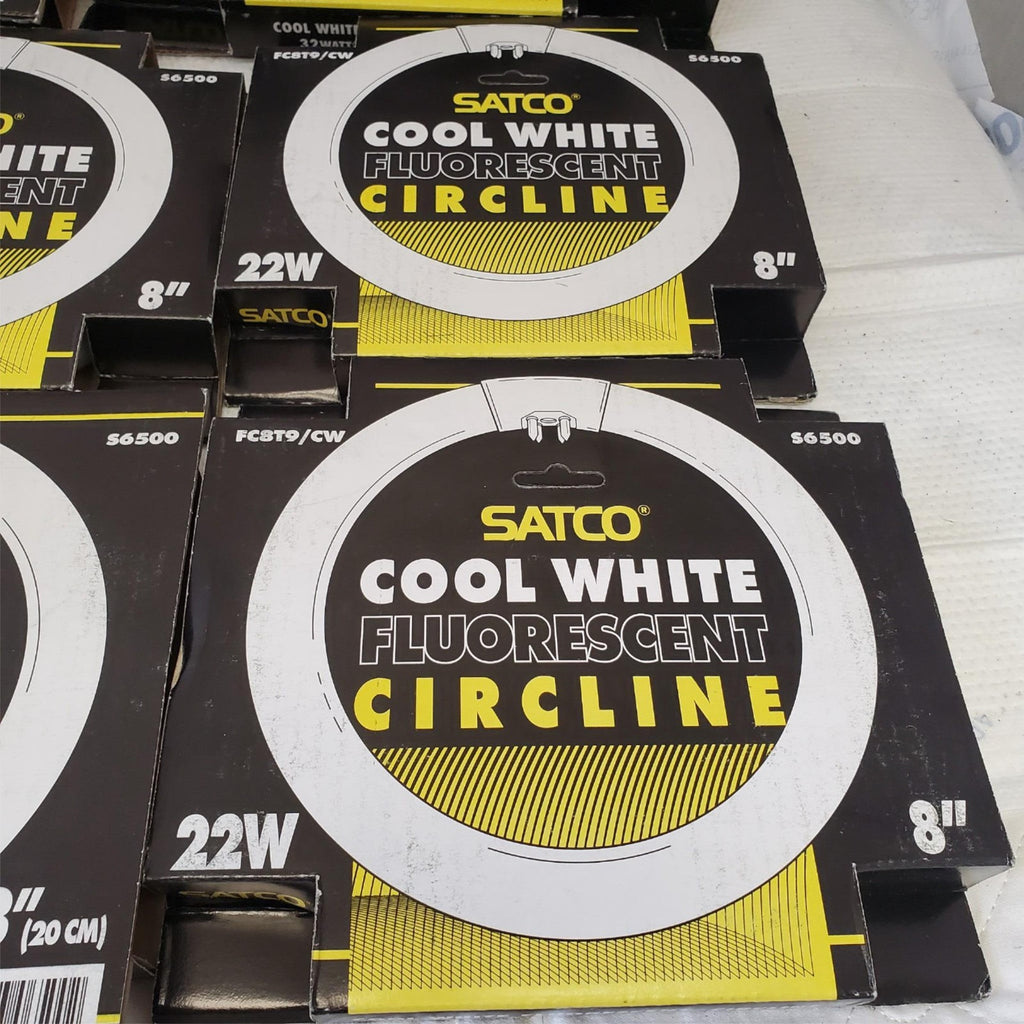 Lot of SATCO Various 8" 12" Circline Rapid Start Fluorescent Light Bulbs