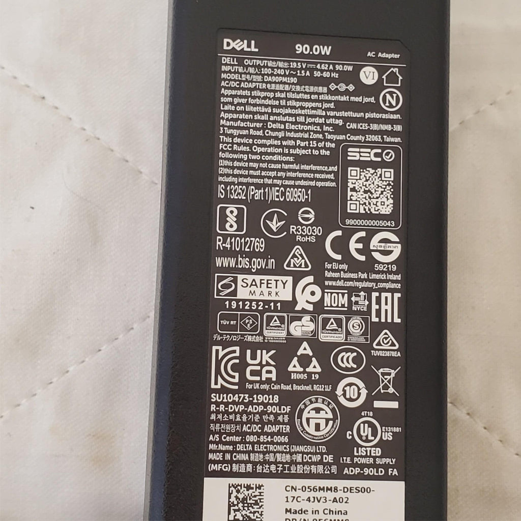 Dell Laptop Charger 90W Power Supply 100-240V