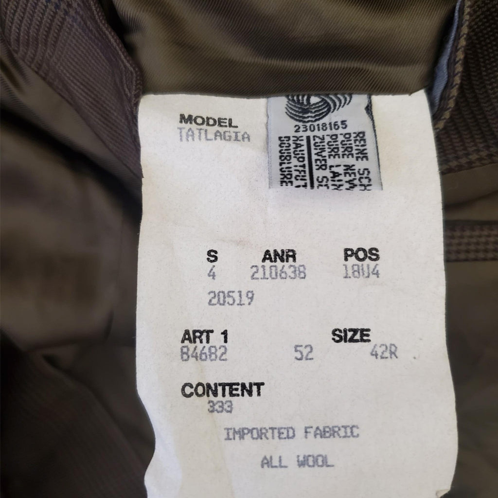 HUGO BOSS Tatlagia 100% Wool Mens Brown Blazer Suit Jacket Sport Coat 42R