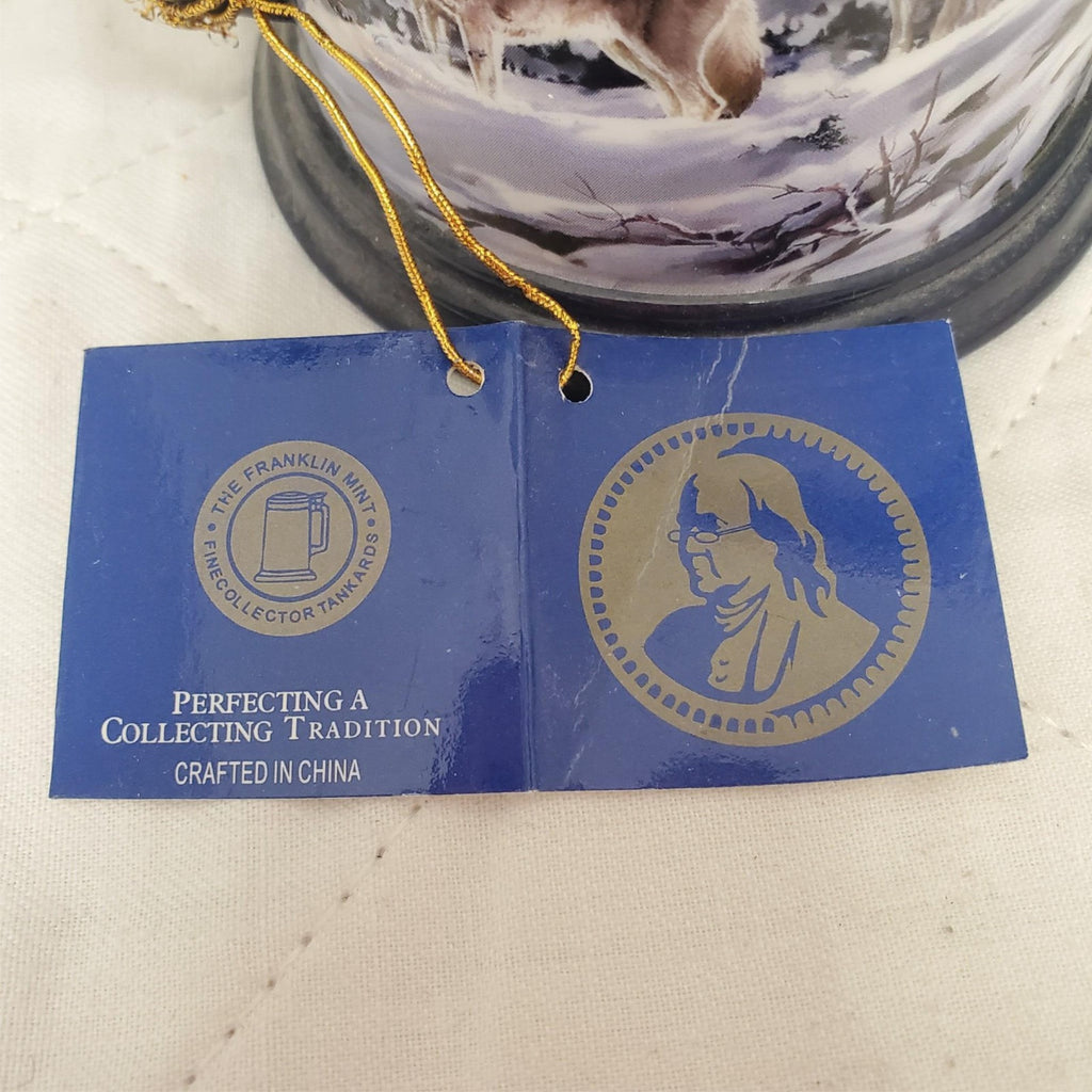 The Franklin Mint Wolf Center Call of The North Tankard Collector Stein