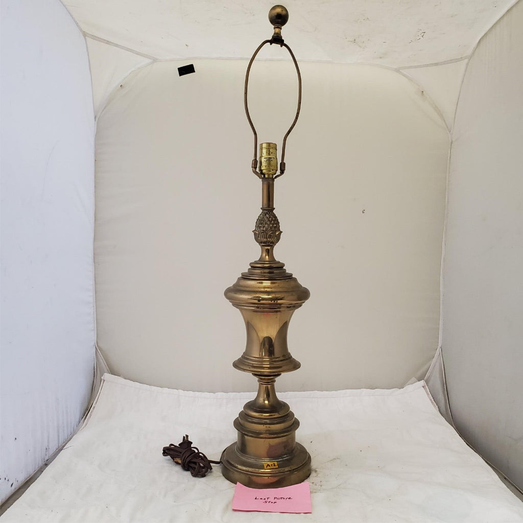 Vintage Stiffel Solid Brass Portable Table Lamp A12