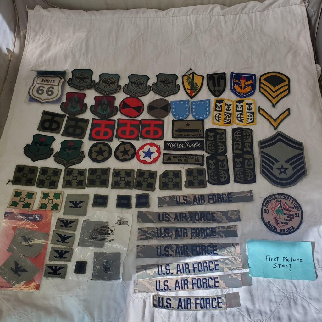 Lot of Assorted US Military Army Air Force Subdued Patches