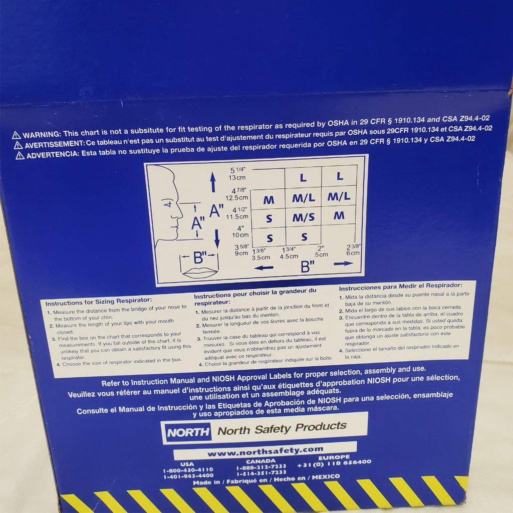 North Safety 7700-Series Respirator Silicone Half Mask 770030 Medium