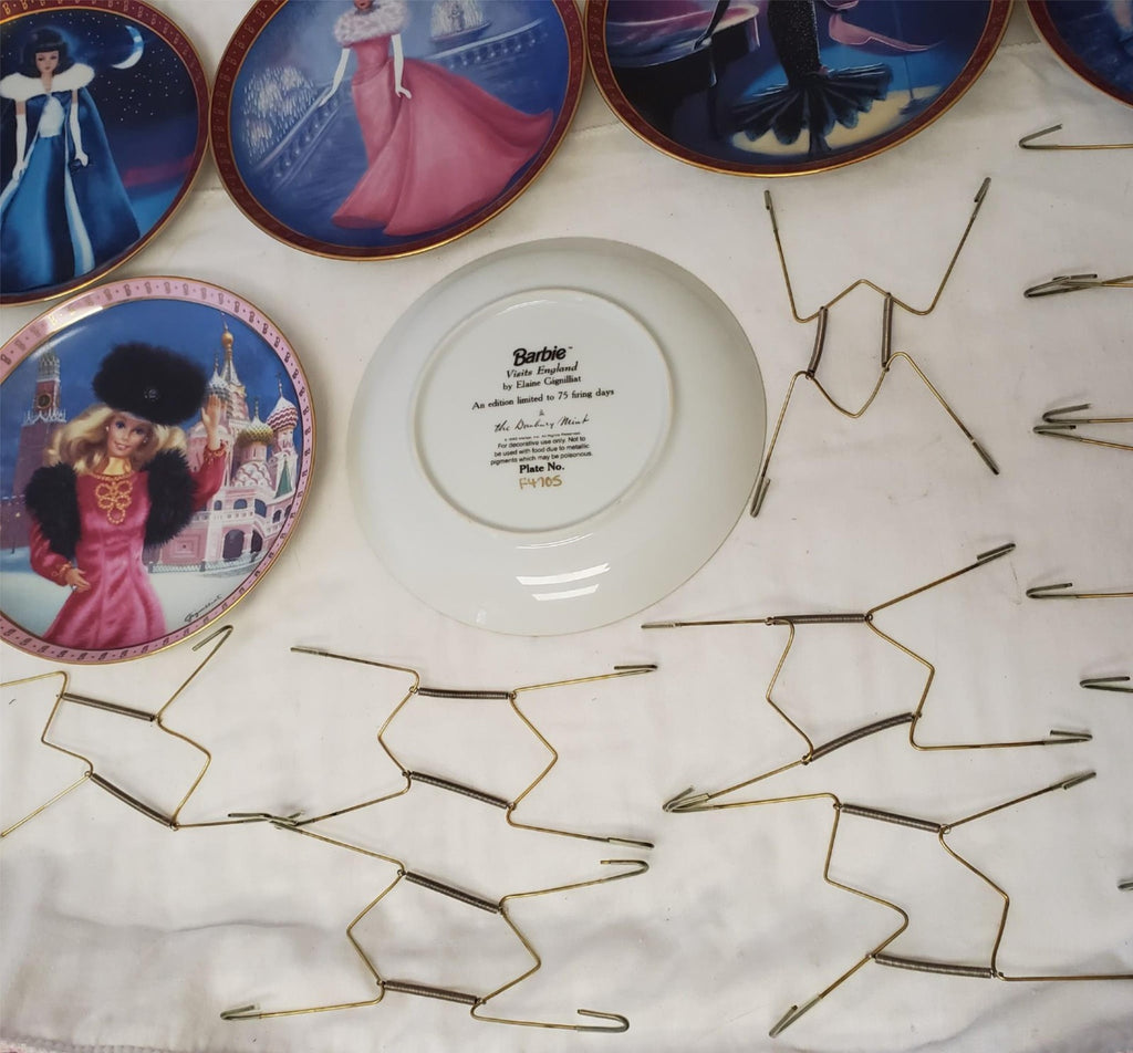 Lot of Plates Barbie The Danbury Mint Collector's Limited Edition 