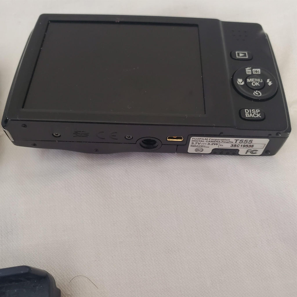 Lot of FujiFilm FinePix T555 Digital Camera & Various Batteries & Chargers