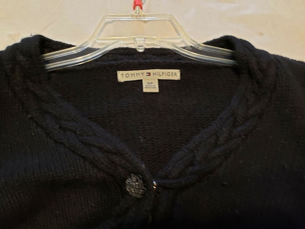 Tommy Hilfiger Women's Blouse Block Long Sleeve Size Small Wool Button Down Top