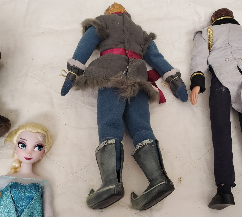 Disney Frozen Sven Anna Prince Hans Plush Reindeer Stuffed Animal & Olaf Figures