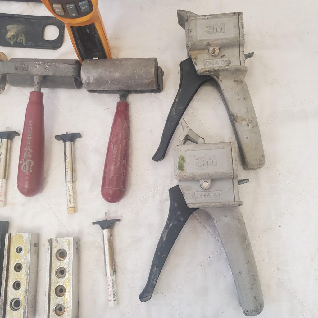 Mixed Crafting Tools Rollers, Clamps, Hole Punches, Digital Gauge & More LOT-904