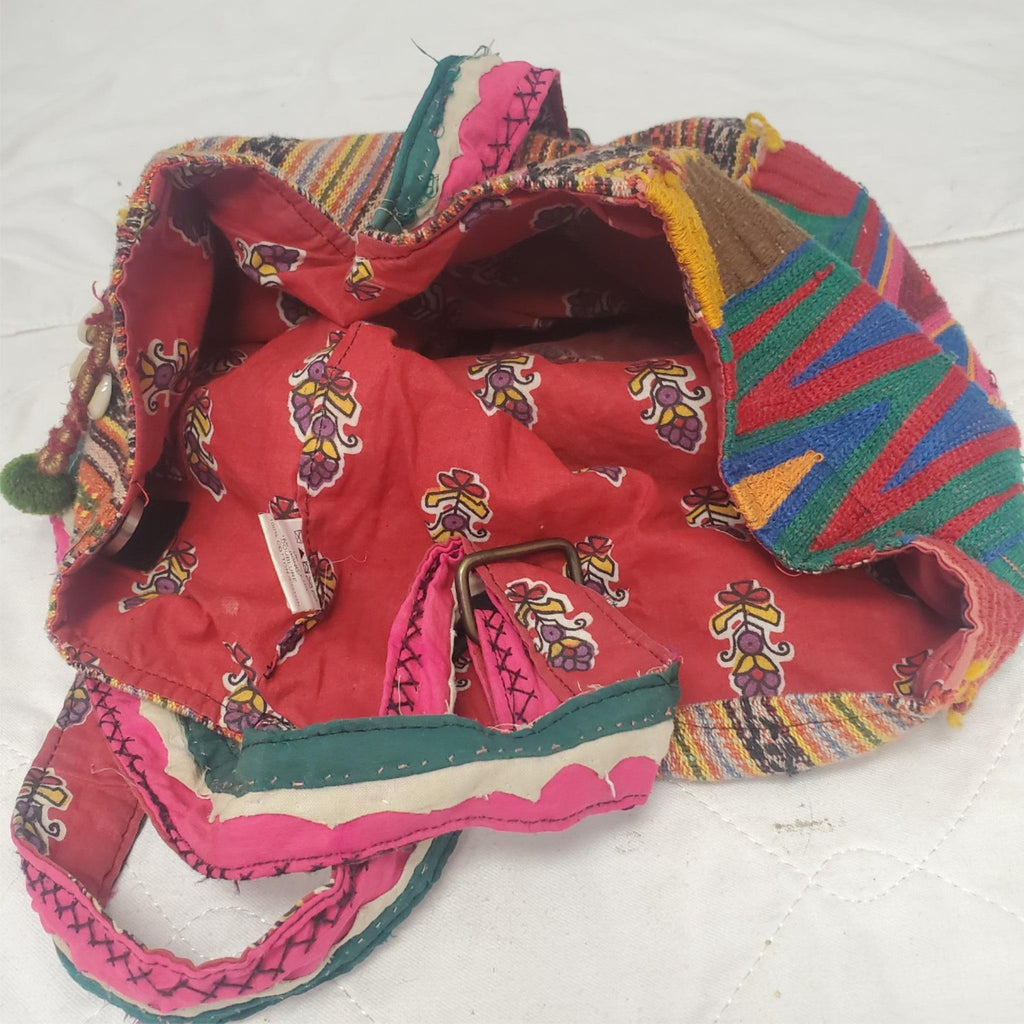 Vintage Cotton Handmade Peru Shoulder Bag