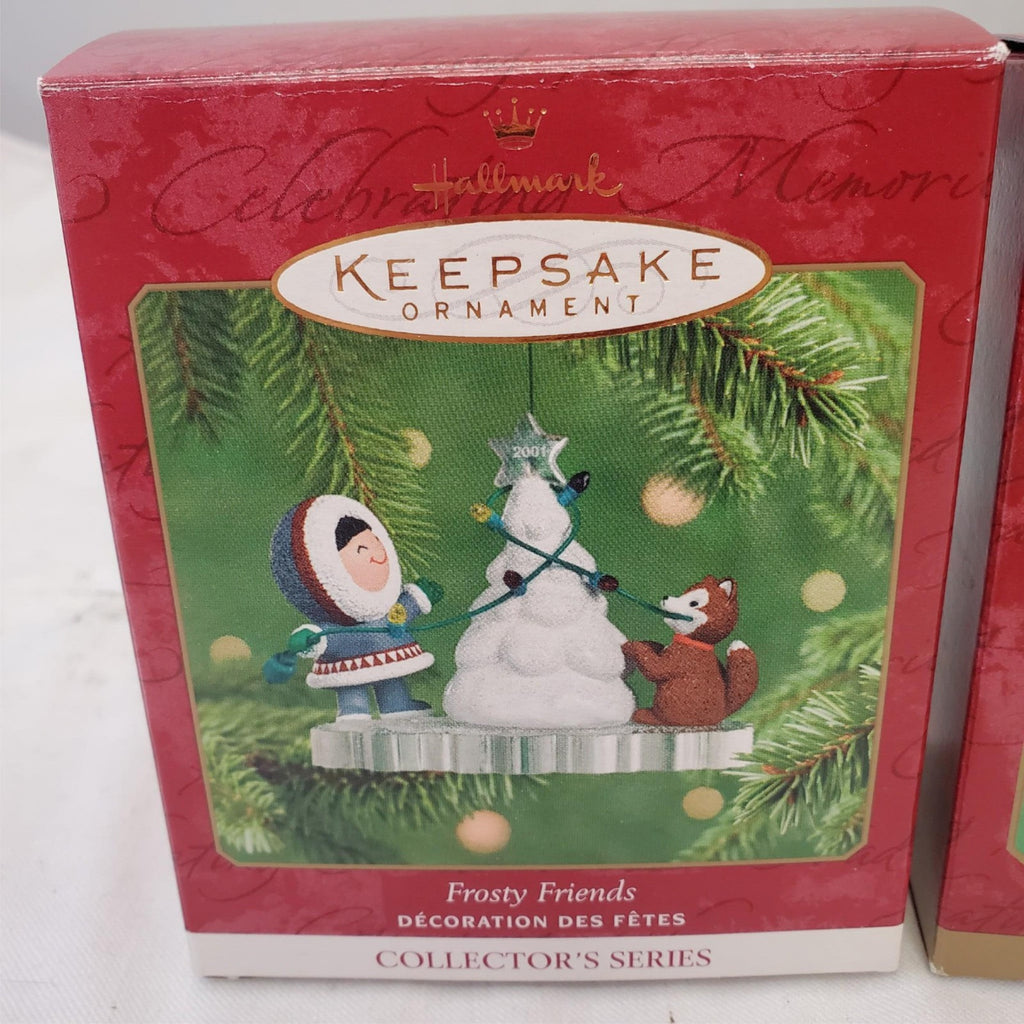 Set of 2 Hallmark Keepsake Ornament Frosty Friends #1