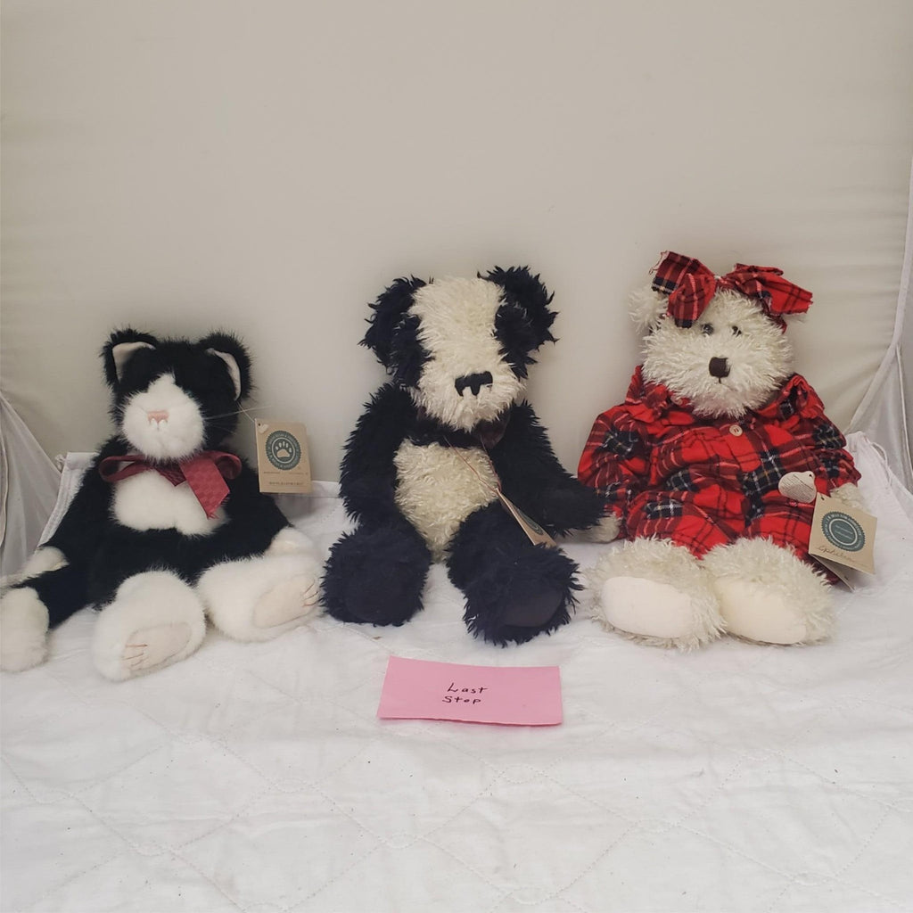 THE BOYDS BEARS Limited Edition Bear's Set of 3 Plush Stuffed Toy