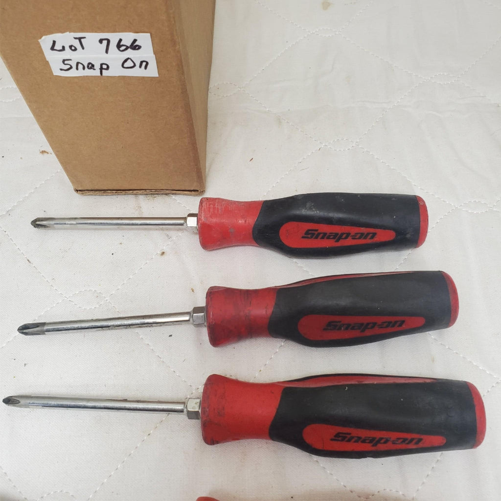 Lot of 5 Mixed Snap On Soft Grip Handle Screwdriver Set LOT-766